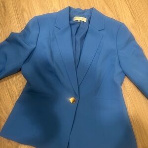 Kasper Blue Blazer Tailored Fit Notched Lapels